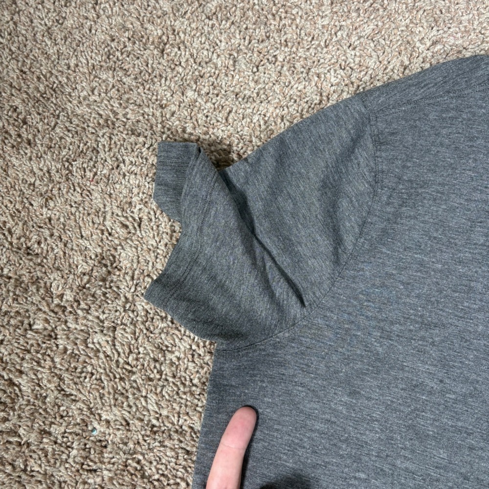 Lululemon Mens Evolution Polo Shirt Heathered Grey Short Sleeve Size XL - Picture 3 of 8